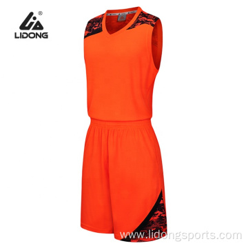 Hot Sale Fashion 100% Polyester blank basketball jersey